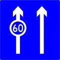 45b) — Lane use sign