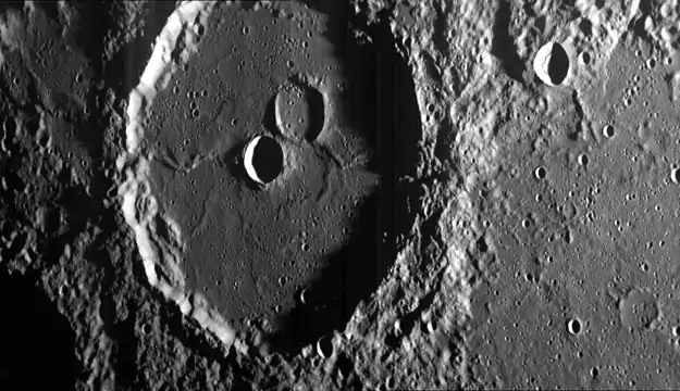 Machaut crater, from MESSENGER's second flyby in October 2008