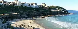 Mackenzies Bay, as a sandy beach, in July 2007. The year 2007 was unusual as the beach was present during winter.