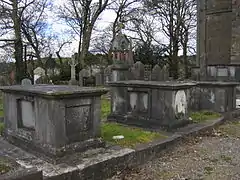 Graveyard in the Church of Ireland churchyard