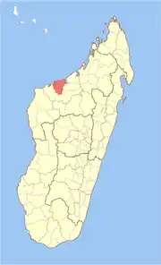 Location in Madagascar