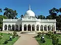 Flat roofed dalan with dome, Madan Mohan Bari, Cooch Behar