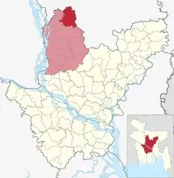 Location of Madhupur