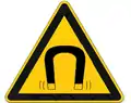 Magnetic field hazard symbol