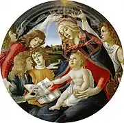 Madonna of the Magnificat (1483), by Sandro Botticelli, Uffizi, Florence.