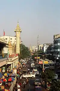 Looking East on Maha Bandula Road