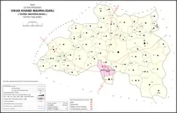 Map showing Alipur (#143917) in Maharajganj CD block