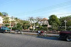 View of the main square of the city