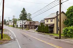 Looking northeast on Main Street