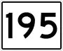 State Route 195 marker