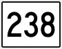 State Route 238 marker