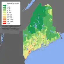 Image 32Maine population density map (from Maine)