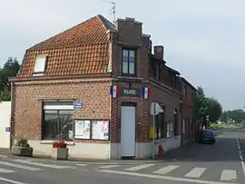 The town hall in Warneton