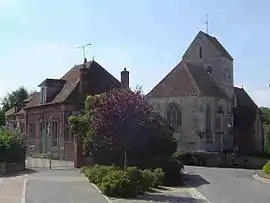 Town hall and church of St. Lucien