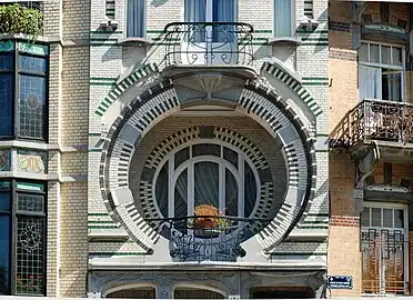 Bay window on the first floor of Villa Beau-Site