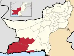 Map of Makran Division