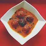 Malai Kofta, a dish common in the Cuisine of the Indian subcontinent