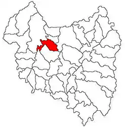 Location in Covasna County