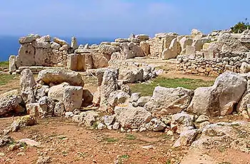 Ruins of the upper (oldest) temple