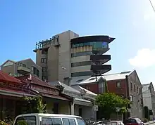 The Malthouse, Richmond, Victoria; completed in 1997 as an innovative silo conversion by Fender Katsalidis