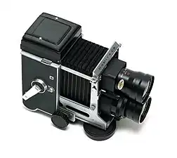 Mamiya C3 with bellows extended