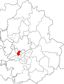 Map of Gyeonggi-do highlighting Manan-gu.