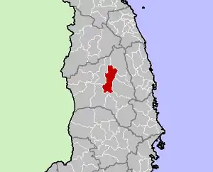 Location in Gia Lai province