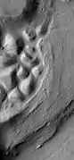 Mangala Valles, as seen by HiRISE.