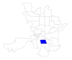 Location within the city of Spokane