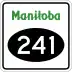 Provincial Road 241 marker