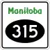 Provincial Road 315 marker