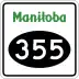 Provincial Road 355 marker