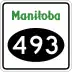 Provincial Road 493 marker