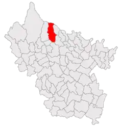 Location in Buzău County