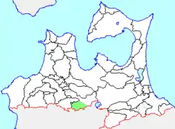 Location of Ikarigaseki in Aomori Prefecture