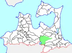 Location of Towadako in Aomori Prefecture