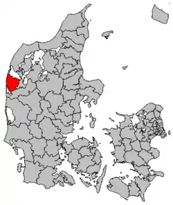 Location of Lemvig municipality