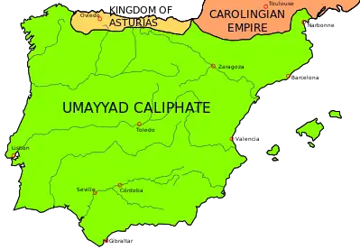 Image 16Al-Andalus Province of Ummayad caliphate in 750. (from History of Portugal)