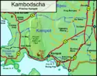 Map of Kampot province