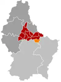 Location of Medernach