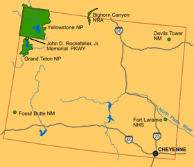 Image 8National Park Service sites map (from Wyoming)