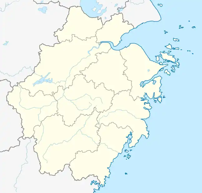 Shengsi is located in Zhejiang