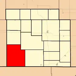 Location in Barber County