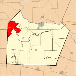 Location in Cooper County