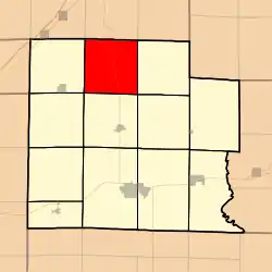 Location in Clay County