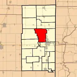 Location in Vermilion County