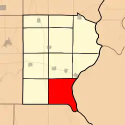 Location in Gallatin County