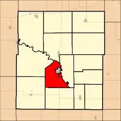 Location in Coffey County