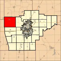 Location in Sangamon County