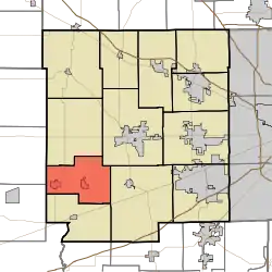 Location in Hendricks County